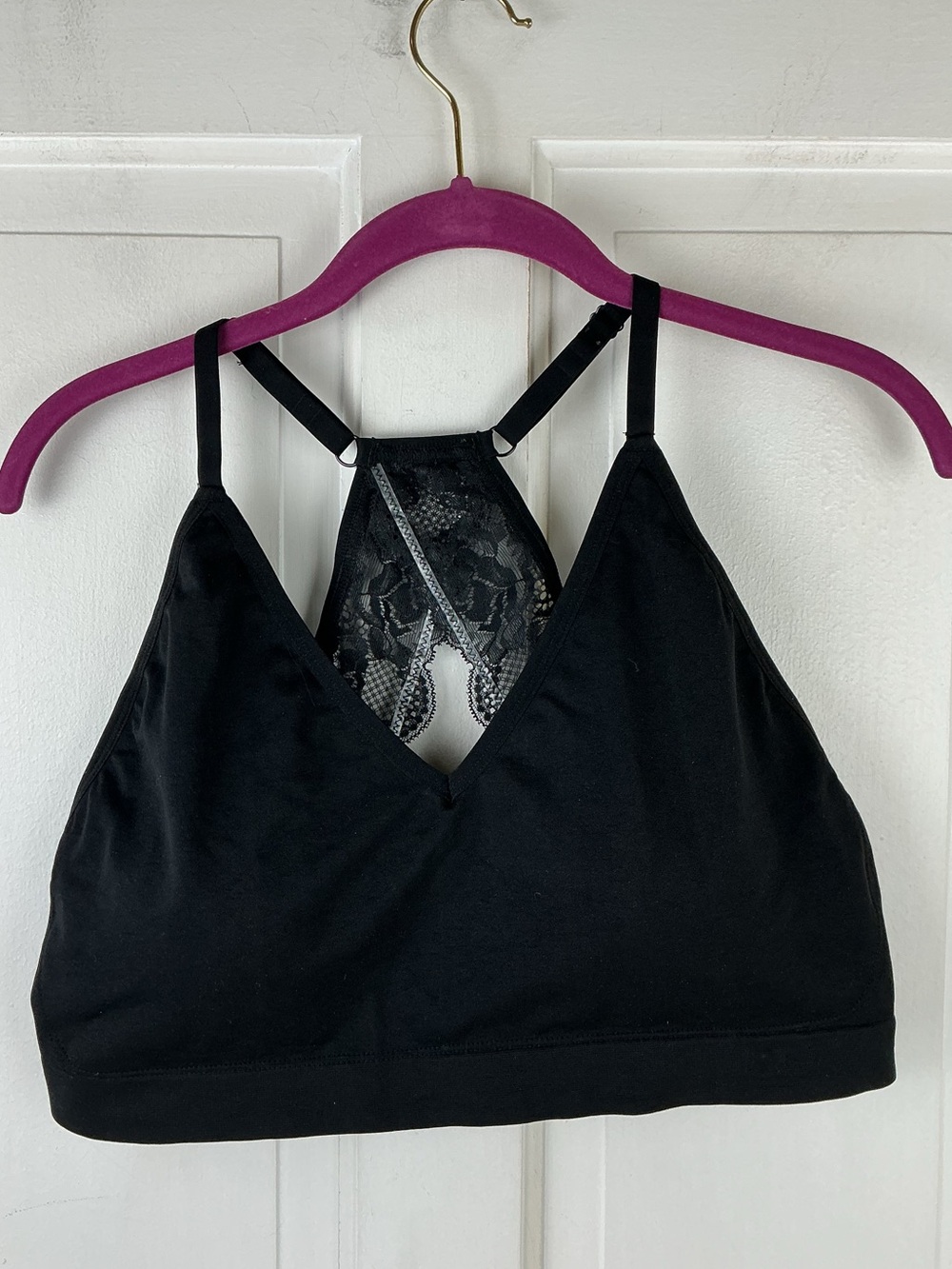 Rhonda Shear Lace Racerback Comfort Bra